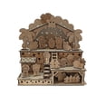 thumbnail image 1 of Nacimiento artesanal de 22 piezas elaborado en MDF natural, con figuras detalladas que crean una escena navideña completa. Ideal para decorar hogares, mesas, repisas, oficinas o proyectos temáticos., 1 of 8