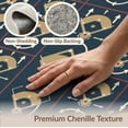thumbnail image 6 of ODIKA 3'x5' Washable Area Rug Baseball Field Playbook With Athletic Arrows And Stadium Marks for Hallway, Laundry Room, Non-Slip, Flatweave, Easy Care, 6 of 7
