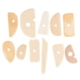 thumbnail image 6 of 11pcs Handmade Art Tools Accessory Wooden Cutter /Scraper With Wooden Handle, 6 of 8