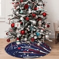 thumbnail image 5 of Rateoe Red White Blue Fireworks 1 Print Christmas Tree Skirt 48" for Xmas Holiday New Year Party Circle Tree Mat Ornaments Decoration, 5 of 7