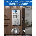 thumbnail image 2 of Fingerprint Door Lock Deadbolt with Handle Set -  Keyless Entry Lock with 5-in-1 Unlock, Keypad Lock with AutoLock, App Control - Easy DIY Installation for  & Rental (Silvery), 2 of 6