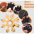 thumbnail image 4 of Copo de nieve Multiherramienta 18 en 1 MACHAO destornillador herramienta todopoderosa Abrebotellas acero inoxidable Regalo Navidad, 4 of 5