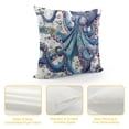 thumbnail image 4 of Chilfamy Cute Octopus Jellyfish Fish Pillow Covers Square Design Indoor Outdoor Pillow Case 12x12in, 4 of 5