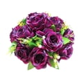 thumbnail image 2 of Bola de flores falsas, manojo de flores de de , paño de seda de 26 cm de diámetro para celebración, festival, , decoración de boda Púrpura Baoblaze Simulación Rose Ball, 2 of 6