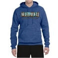 thumbnail image 2 of Wild Bobby Godfidence- Knowing I Can't But He Can Blue and Brown Cheetah Print Inspirational/Christian Unisex Hoodie Sweatshirt, Vintage Heather Blue, Large, 2 of 6