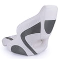 thumbnail image 4 of NORTHCAPTAIN M3 Premium Sport Flip Up Boat Seat Captain Bucket Seat with Boat Seat Cover,White/Charcoal, 4 of 6