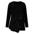 thumbnail image 3 of Uootdi Plus Size Sequin Tops for Women Sparkly Glitter Bow Crewneck Long Sleeve Shirts Evening Party Night Top Going Out Pullover Gift, 3 of 6