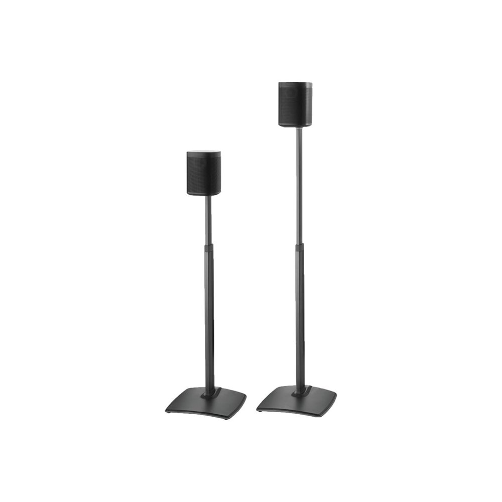 sanus adjustable height wireless speaker stands for sonos one, play1