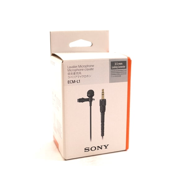 Pre-Owned Sony ECM-L1 Lavalier Microphone, Black