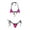 Hot Pink, variant on Efsteb Bikini Sets for Women Halter Bandage Backless Split Swimsuit Bikini Sets Solid Color Fashion Two Piece Swim Suit Bathing Suits Swimwear (Black,Free Size)