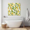 thumbnail image 3 of Lemon Yellow Wall Art Painting on Canvas, Country Watercolor Floral Leaf Green White Canvas Art Home Prints Wall Art Framed Modern Artwork for Living Room Bedroom Wall Decor 8x8in, 3 of 9