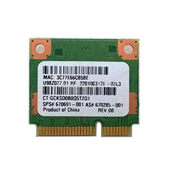 HP 670691-001 Ralink WLAN Ralink Ripple3 RT5390F_802.11 b/g/n 1x1 PCIe HMC