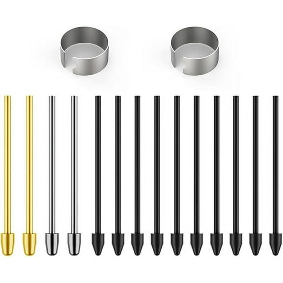 Metal Nibs/Tips Replacement for Samsung Galaxy Tab S10 /S10 Ultra/S9/S9FE /S9 Ultra/S8/S8 /S8 Ultra/S7/S7 FE/S6/S6 Lite/S22/S23/S24 Ultra S Pen,Nibs/Tips Clip   Organizer (4 10 pcs Set)