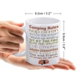 thumbnail image 2 of Camping Rules Nap Often Whtch The Sunset, Be Grateful For This Day Print, Birthday Christmas, White Mug,Funny Coffee Mug,The Best Gift for Colleagues,Parents,And Grandparents,110z Men And Women, 2 of 7