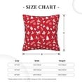 thumbnail image 4 of Square Throw Pillow Covers with Core, Funny Red Christmas Decoration Pillows for Sofa Beds, 16"x16", 4 of 9