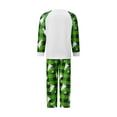 thumbnail image 3 of RUINIXCW Family Christmas Matching Pajamas Set Long Sleeve Tops with Plaid Pants, 3 of 7