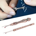 thumbnail image 1 of 2pcs Vintage Seam Ripper Set Retro Stitch Remover Tool with Exquisite 3D Pattern Handle for Sewing Leatherwork DIY Crafts, 1 of 7
