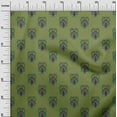 thumbnail image 2 of oneOone Polyester Lycra Light Green Fabric Leaves & Floral Block Sewing Craft Projects Fabric Prints By Yard 56 Inch Wide, 2 of 4