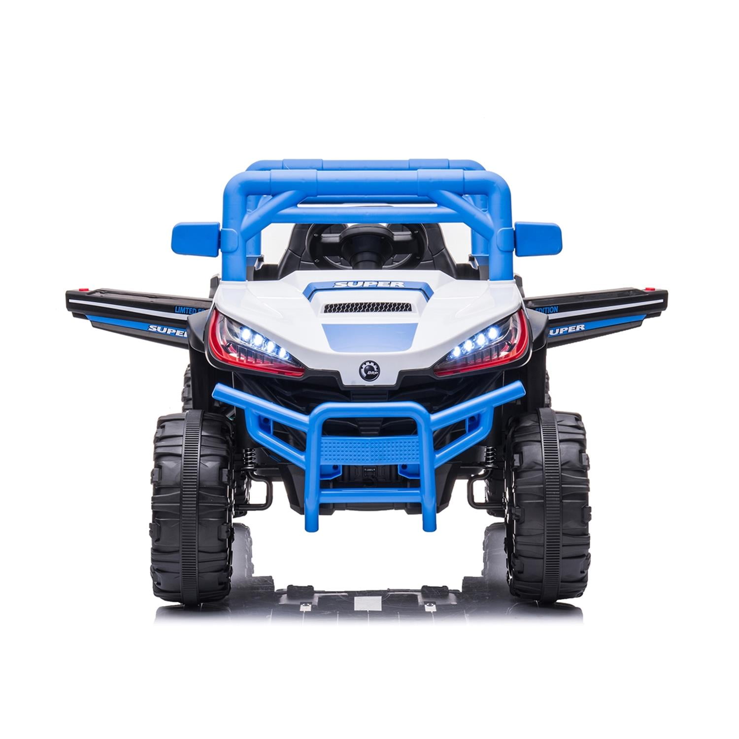 CIPACHO 12 V Power Buggy Kids Ride On Truck UTV with Remote Control Electric Car Toys Off-Road UTV Vehicle, 4 Shock Absorbers, Blue CIPACHO 12 V Power Buggy Kids Ride On Truck UTV with Remote Control Electric Car Toys Off-Road UTV Vehicle, 4 Shock Absorbers, Blue