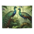 thumbnail image 5 of Shiartex  Wall Tapestry Wall Art Green Retro Peacocks Animals Elegant Aesthetic Tapestry for Bedroom Living Room Decor for Men And Woman Tapestries Wall Hanging Decor  40x60inch, 5 of 6