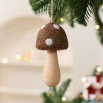 YOHAVEN Dwarf Faceless Gnome Christmas Tree Ornament Wool Mushrooms Pendant for Holiday Tree Table Mantle Indoor Outdoor Decorations, Festive Christmas Decor, Xmas Decorations
