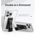 thumbnail image 3 of Dexnor Phone Grip, Phone Strap with Kickstand [2-in-1] Cell Phone Strap Loop Finger Holder for Most Smartphones iPhone Samsung, Black, 3 of 8