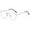 White, variant on DFEK Classic Small Round Unisex Eyewear Lightweight Non- Transparent Lens Glasses For Everyday Use And Outdoor Activities Black