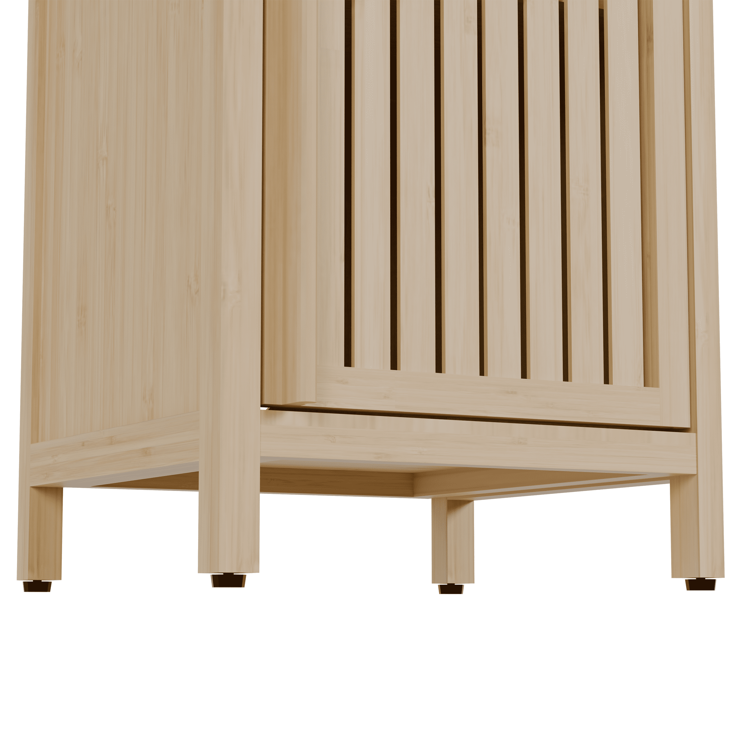 Leumius Bathroom Storage Cabinet,Bamboo Freestanding Floor Cabinet with Door and Shelf for Bathroom,Living Room,