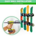 thumbnail image 2 of GoSports Wall Mounted Ski and Snowboard Storage Rack - Holds 8 Pairs of Skis or 4 Snowboards, 2 of 6