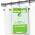 thumbnail image 1 of Forro de cortina de ducha Clean Healthy Living PEVA Frost, 1 of 4