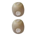 thumbnail image 3 of Moyic Pantalla de lámpara de bambú rústica para casa de té, sala de estar, isla de cocina Tipo 1 2piezas, 3 of 6