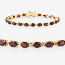 Garnet tennis Bracelet,Silver Gold Plated Bracelet,for Women,Gift for Women,valentine gift