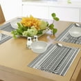 thumbnail image 4 of Ambesonne Abstract Place Mats Set of 4, Motif, Standard Size, Army Green Cream White, 4 of 6