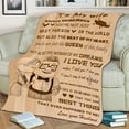 thumbnail image 4 of JUYGO Ghyruio Daughter Gift from Mom Birthday Gifts from Lion Mother Blanket to My Daughter Romantic Christmas Birthday Gifts Love Letter for Her Lightweight Flannel Blanket for Bed Sofa, 4 of 8