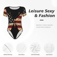 thumbnail image 4 of Fotbe Patriotic USA Butterfly Art Body de Mujer con Cuello Redondo y Mangas Cortas, Sin Mangas Ajustado, Suave, Cómodo y Básico-Medium, 4 of 7