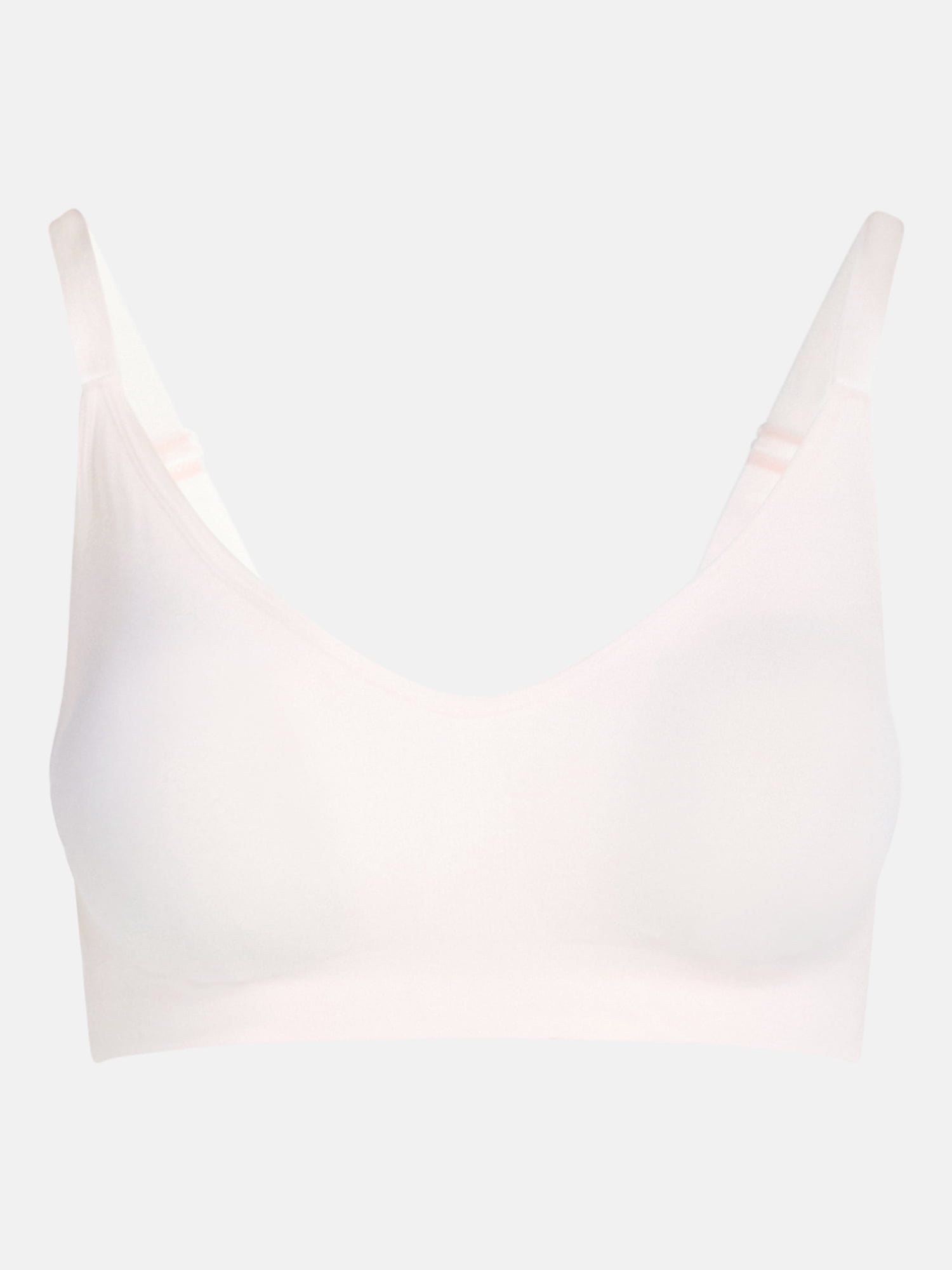 Joyspun Women's Seamless Plunge Pullover Bralette, Removable Padding, Sizes S-XXXL