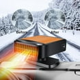 thumbnail image 4 of Car Heater, 12V 200W Portable Fast Heating Defroster Car Windshield Heater, Fast Heater Plug Into Car.,Orange Black, 4 of 7