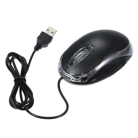 Wired Mouse 800DPI Optical Mini Portable Mobile Mouse with USB Port 3 Buttons for PC Laptop Desktop Fit for Left/Right (Best Desktop Computers For The Money)