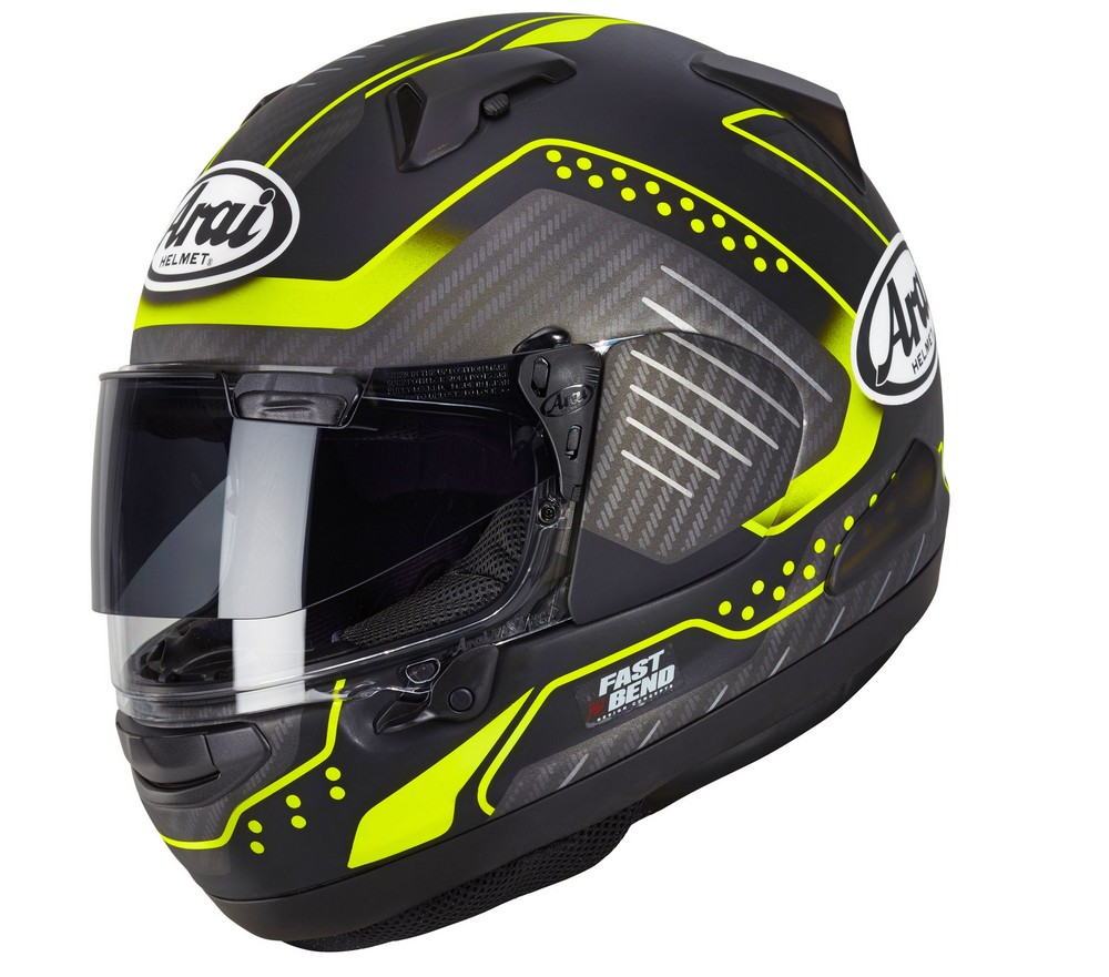 Arai QuantumX Drone Motorcycle Helmet (M2020D) Fluorescent Yellow