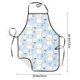 thumbnail image 2 of Pofeuu Cute Cat Print Aprons with Pockets, Cute Aprons for Kitchen, Cooking, Server, Barber, Chef Apron, 2 of 7
