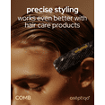 thumbnail image 2 of Aséptiqo Comb - Compact & Easy to Clean Multi Purpose Styling Hair Comb for Men, Women, Kids - Ideal for Straight, Thin and Short Hair, Wet or Dry, Peine (Midnight Onyx), 2 of 7