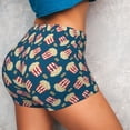 thumbnail image 4 of Naloa Popcorn With Glasses Biker Shorts for Women Seamless Scrunch Short Women’s Yoga Shorts for Gym Running Sport Shorts - X-Large, 4 of 9