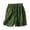 Dark Green #41, variant on Cotton Linen Shorts for Women Drawstring Elastic Waist Short Pants Flowy Lace Trim Shorts Summer Beach Short Pants Ginger XL
