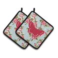 thumbnail image 1 of Caroline's Treasures Butterfly Shabby Chic - Par de soportes para macetas con rosas azules BB1033-RS-BU-PTHD, 7.5HX7.5W, Multicolor Caroline's Treasures BB1033-RS-BU-PTHD, 1 of 1