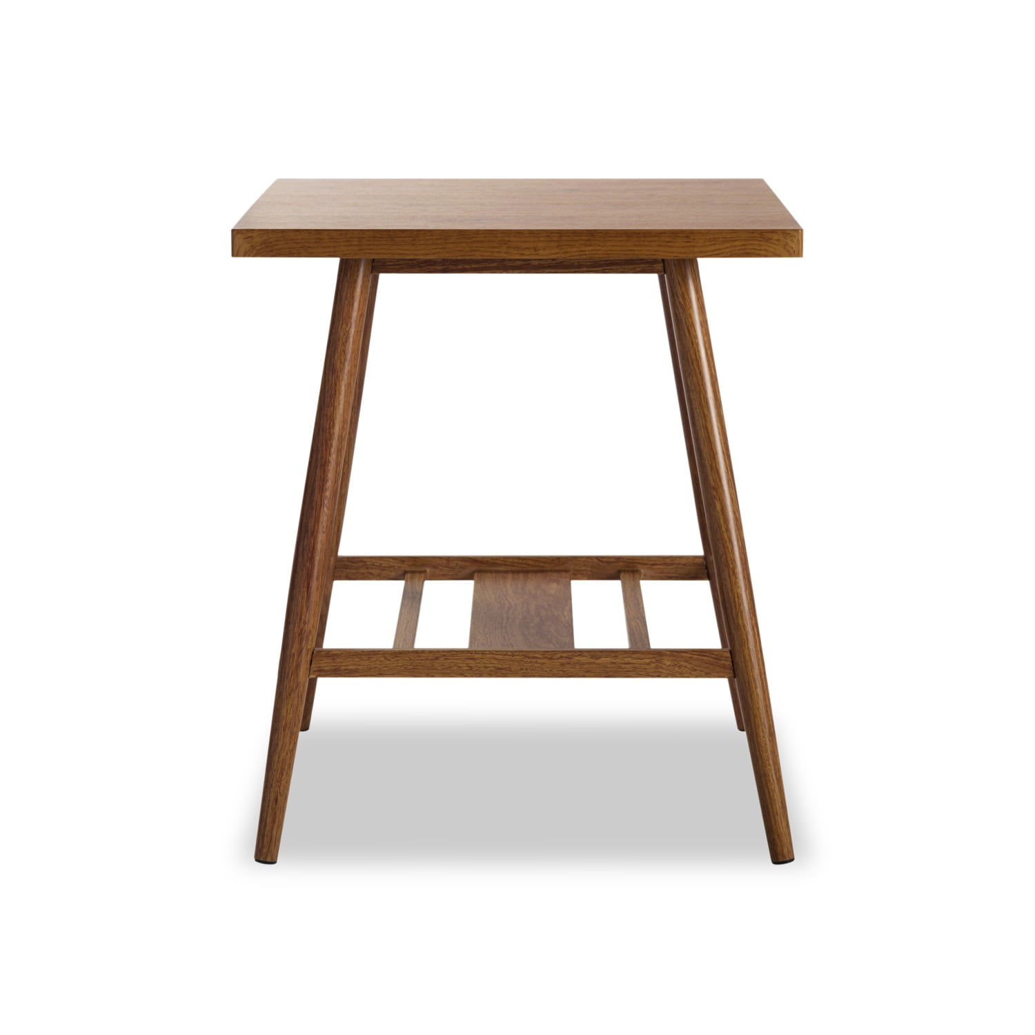 Kadyn 19.7" Square End Table, Metal Side Table for Living Room, Brown Mid Century Modern End Table with Shelf Kadyn 19.7" Square End Table, Metal Side Table for Living Room, Brown Mid Century Modern End Table with Shelf