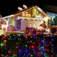 thumbnail image 3 of Morttic Christmas Lights, 1 Pack 50 LED 16FT Battery Operated String Lights with 8 Modes, Xmas Lights for Outdoor Indoor Wedding Party Home Decorations, Multi-Colored, 3 of 7