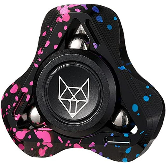 Fidget Toy TUNC 1.8'' Tri Metal Spinner aleación de aluminio acero inoxidable R188 Rodamiento silencioso Galaxy D 1.8''