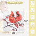 thumbnail image 2 of SKYSONIC Red Birds Baby Muslin Washcloths Face Towel, 3 PCS Christmas Burp Cloths Cotton Wipes Infant Wash Cloth for Newborn Boys Girls 12"x12", 2 of 7
