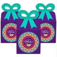 thumbnail image 2 of Big Dot of Happiness Happy Diwali - Square Favor Gift Boxes - Festival of Lights Party Bow Boxes - Set of 12, 2 of 8