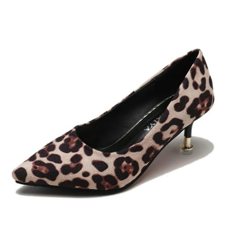 

Pointed Leopard Heels